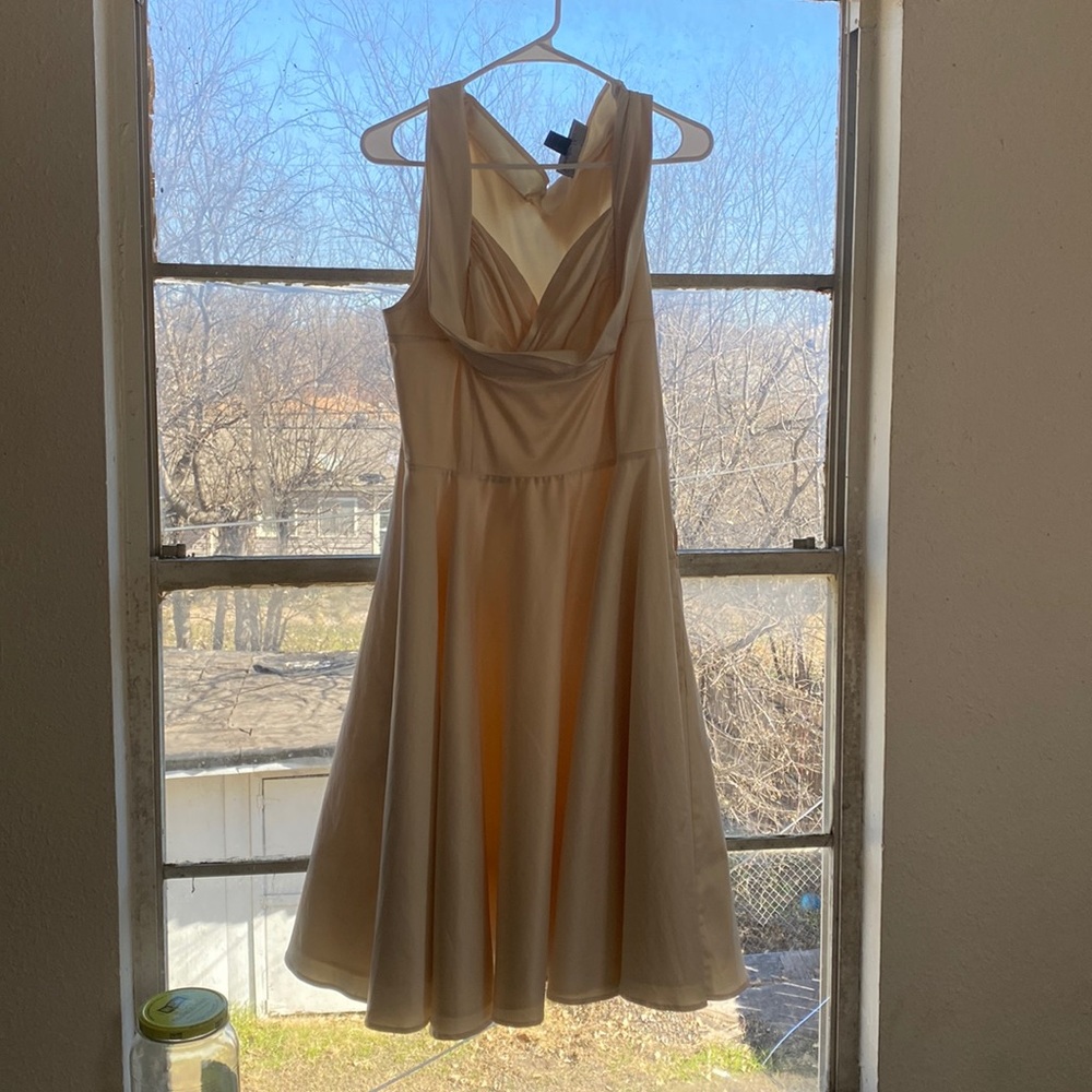 Cream colored size 14 Candice Gwen dress